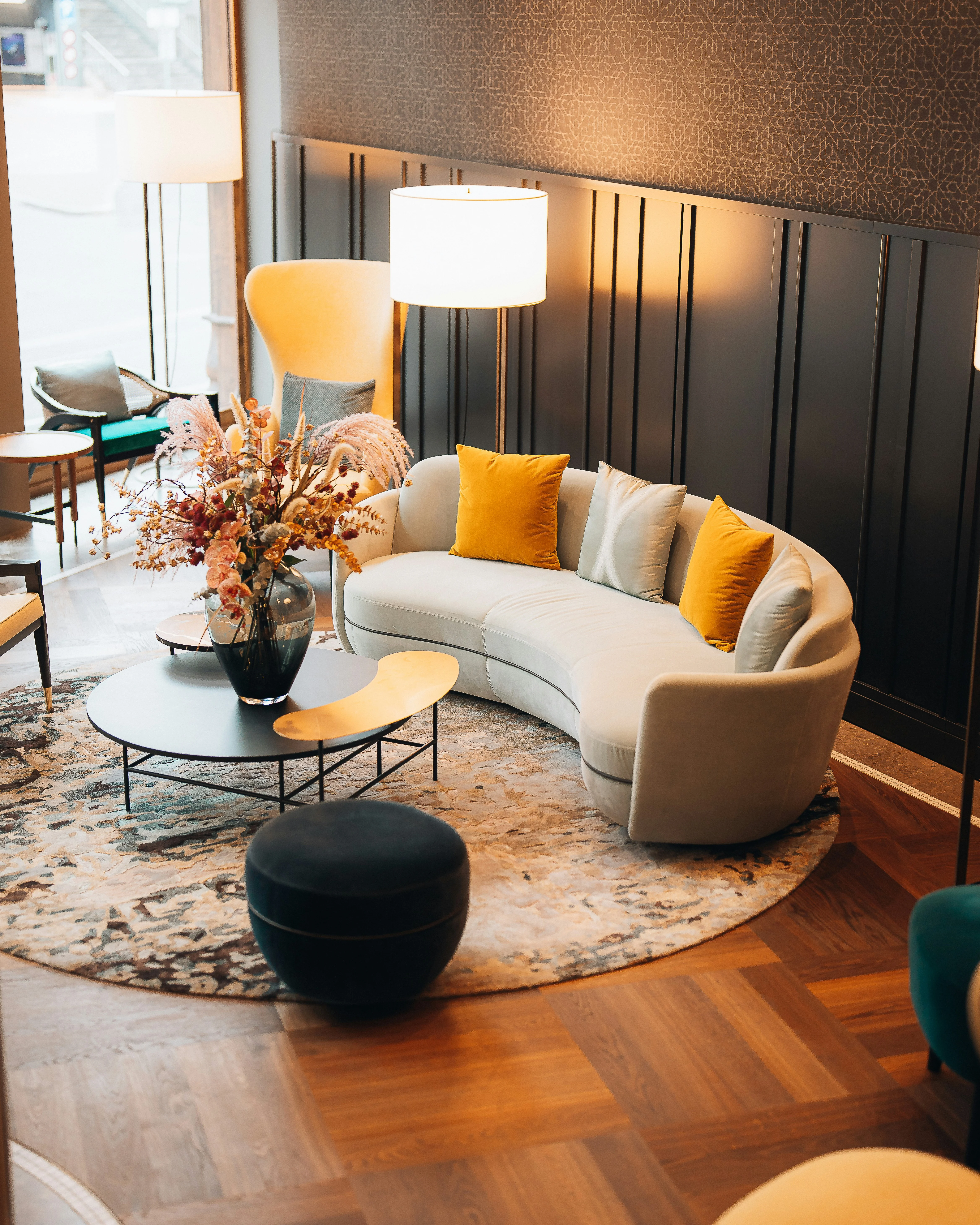 Boutique interior seating